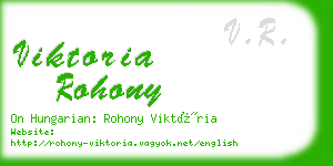 viktoria rohony business card